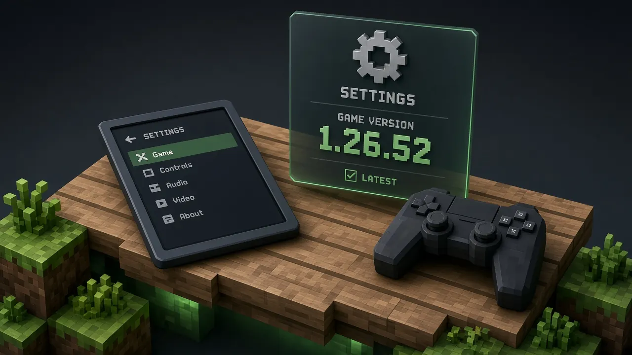 Checking the Bedrock build string in Settings